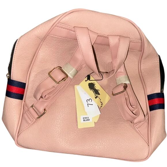 Backpack Purses in Blush Pink, Gray Blue, or Black Red, New with Tag main image 4